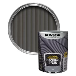 Ronseal Ultimate Protection Slate Matt Decking Wood Stain, 5L