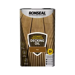 Ronseal Ultimate Teak Decking Wood Oil, 5L