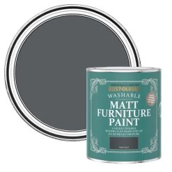 Rust-Oleum Black Sand Matt Furniture Paint, 750ml