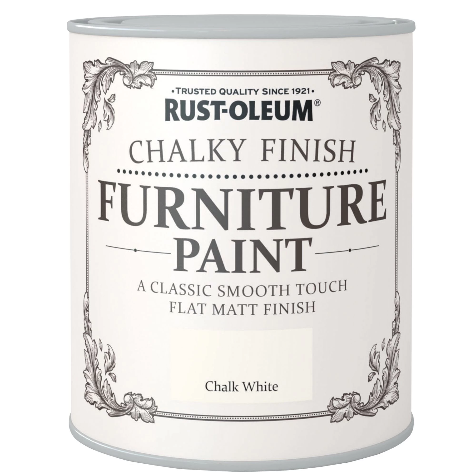 Rust-Oleum Chalk white Chalky effect Matt Furniture paint, 2.5L Rust-Oleum Chalk White Chalky Effect Matt Furniture Paint, 2.5L -Trade Point Sale Shop rust oleum chalk white chalky effect matt furniture paint 2 5l5013296034050 02c BQ