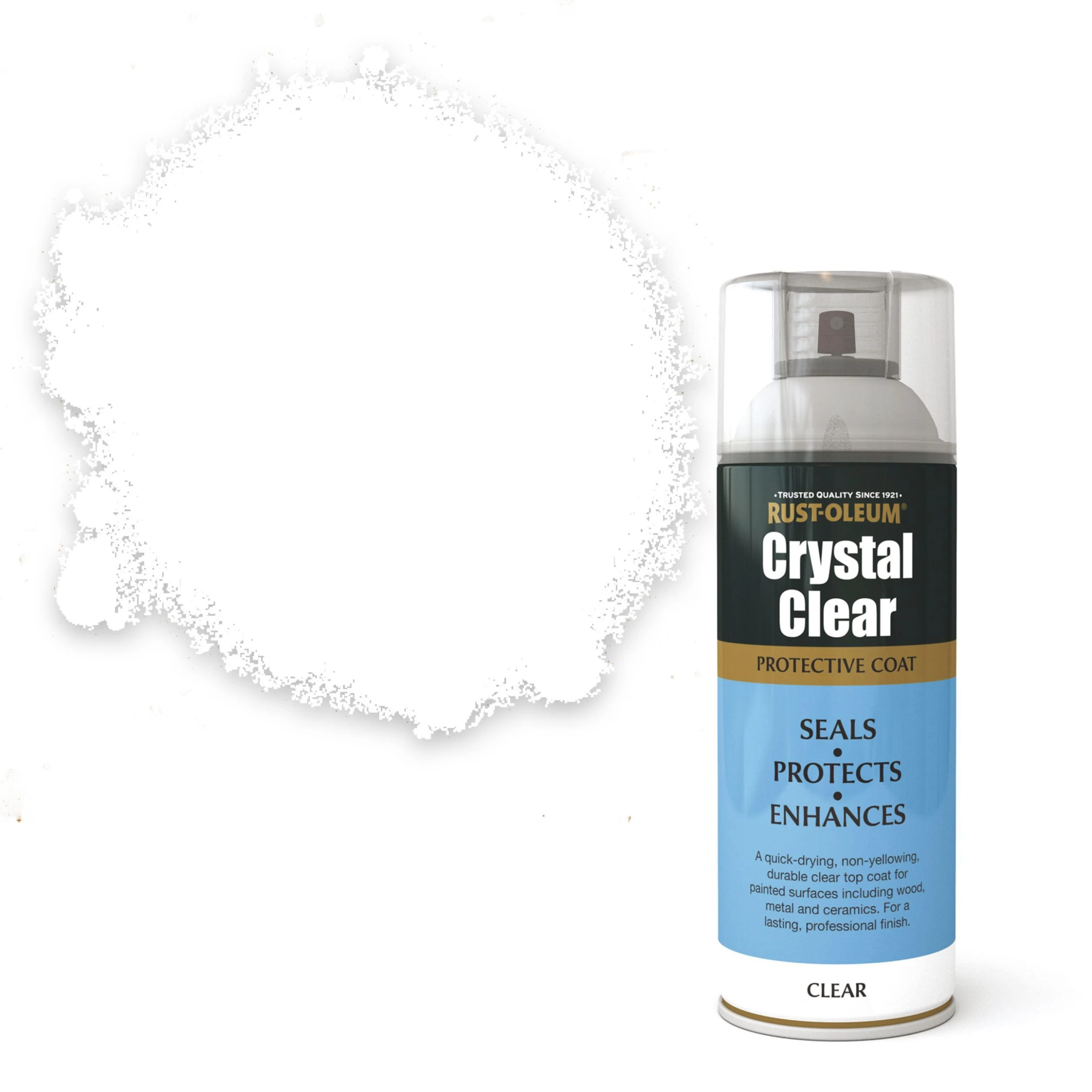 Rust-Oleum Crystal clear Matt Lacquer Spray paint, 400ml Rust-Oleum Crystal Clear Matt Lacquer Spray Paint, 400ml -Trade Point Sale Shop rust oleum crystal clear matt lacquer spray paint 400ml5013296950114 02c bq scaled
