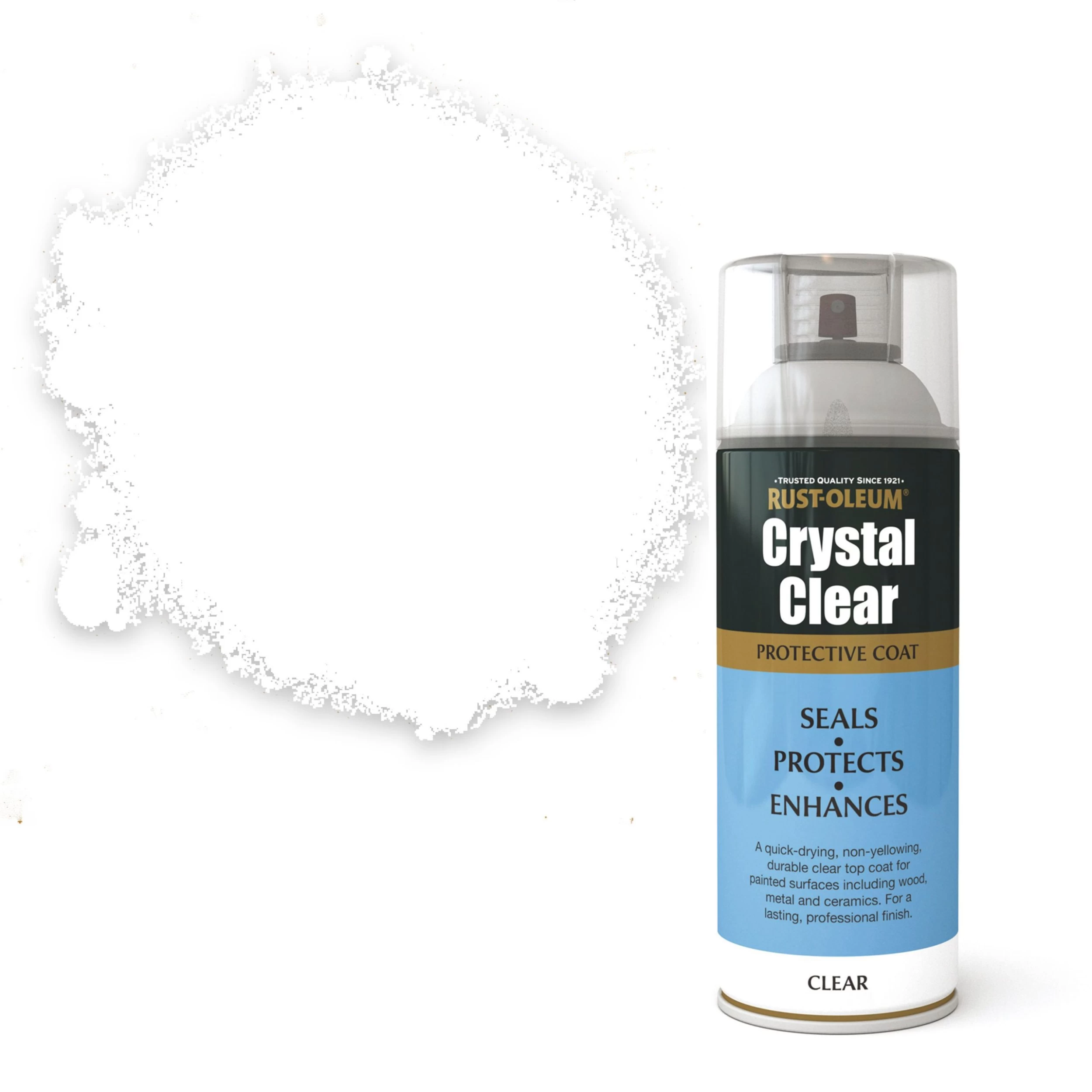 Rust-Oleum Crystal clear Semi-gloss Lacquer Spray paint, 400ml Rust-Oleum Crystal Clear Semi-gloss Lacquer Spray Paint, 400ml -Trade Point Sale Shop rust oleum crystal clear semi gloss lacquer spray paint 400ml5013296950107 02c bq scaled