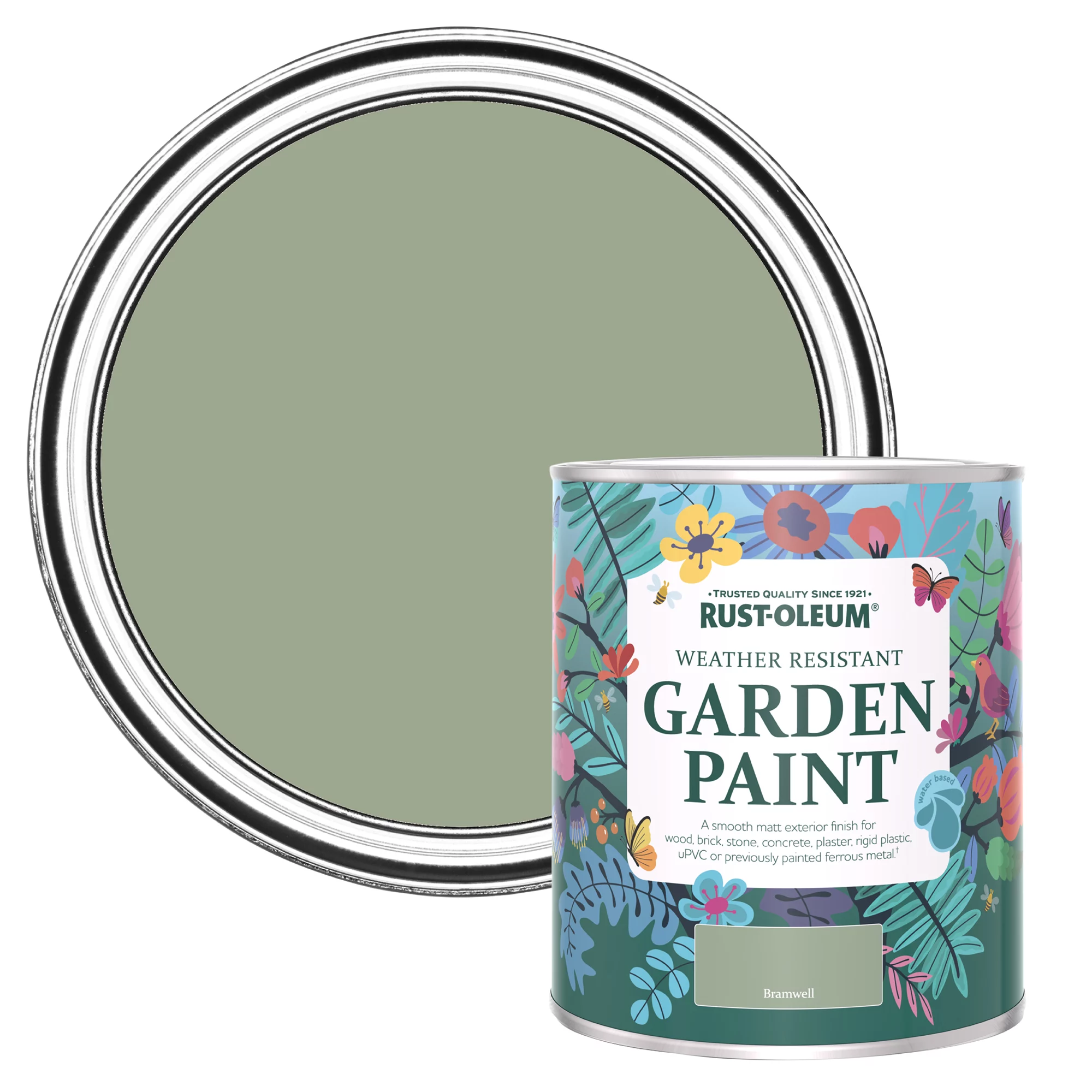 Rust-Oleum Garden Paint Bramwell Matt Multi-surface Garden Paint, 750ml Tin Rust-Oleum Garden Paint Bramwell Matt Multi-surface Garden Paint, 750ml Tin -Trade Point Sale Shop rust oleum garden paint bramwell matt multi surface garden paint 750ml tin5013296131704 02c bq