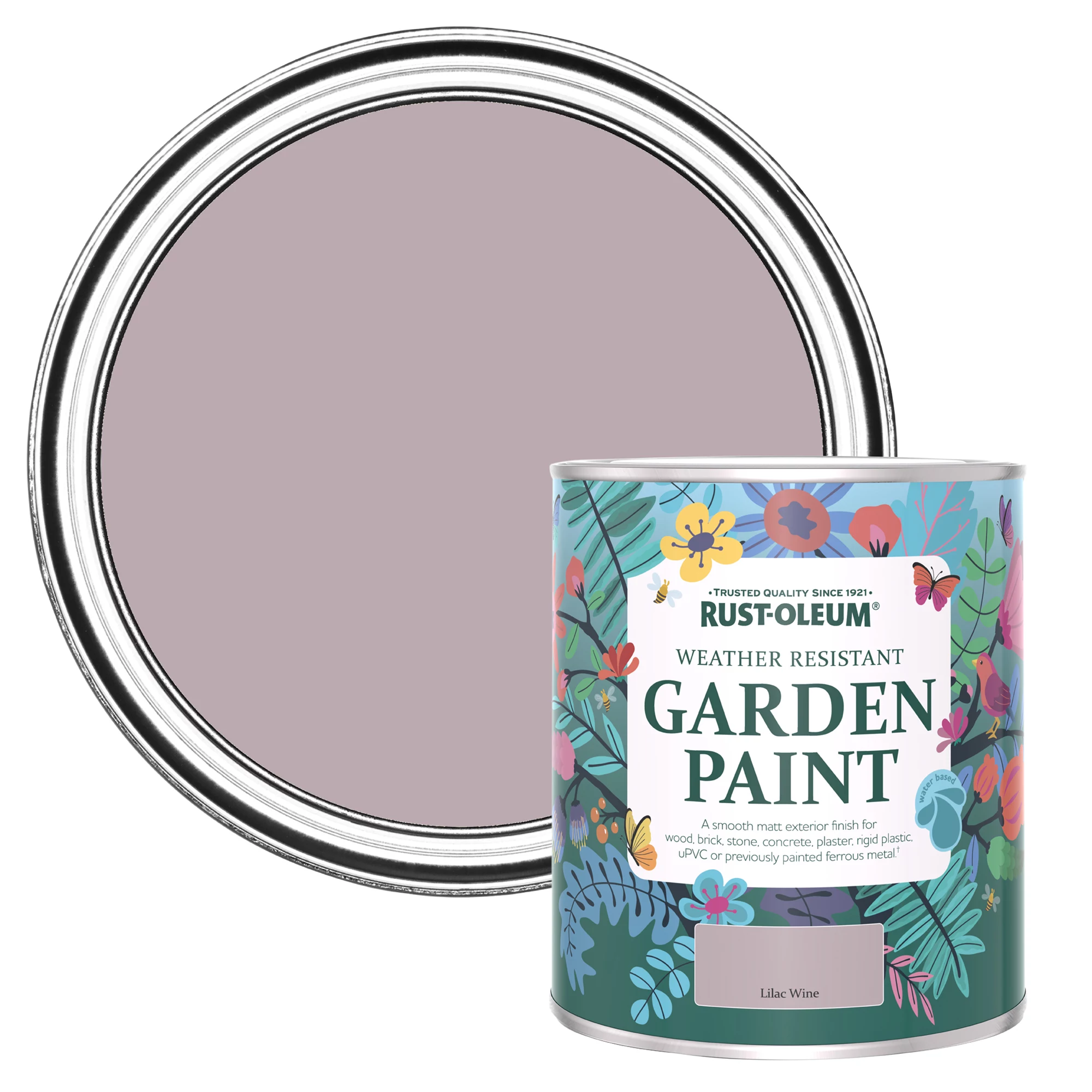 Rust-Oleum Garden Paint Lilac Wine Matt Multi-surface Garden Paint, 750ml Tin Rust-Oleum Garden Paint Lilac Wine Matt Multi-surface Garden Paint, 750ml Tin -Trade Point Sale Shop rust oleum garden paint lilac wine matt multi surface garden paint 750ml tin5013296131698 02c bq