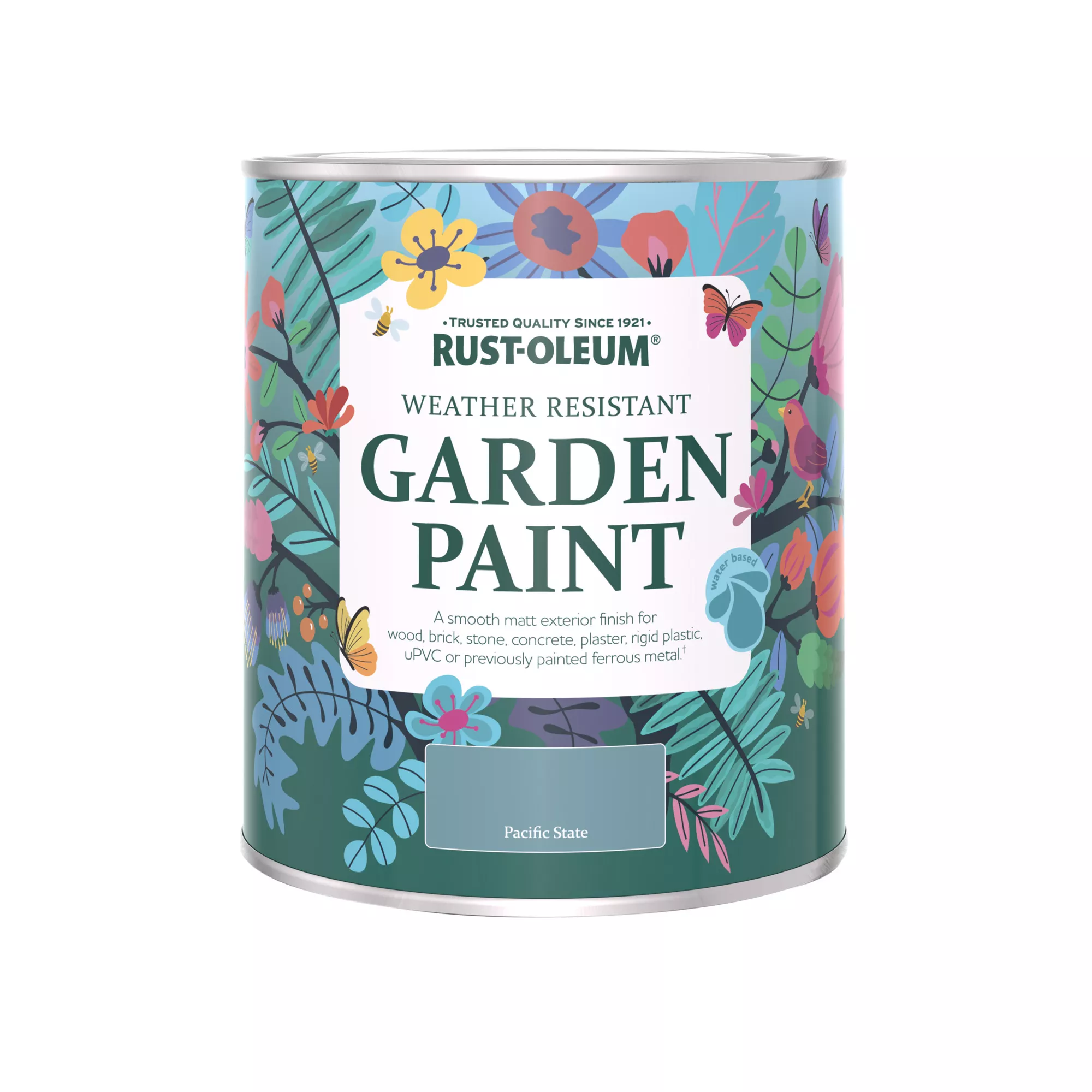 Rust-Oleum Garden Paint Pacific State Matt Multi-surface Garden Paint, 750ml Tin Rust-Oleum Garden Paint Pacific State Matt Multi-surface Garden Paint, 750ml Tin -Trade Point Sale Shop rust oleum garden paint pacific state matt multi surface garden paint 750ml tin5013296131735 08c bq