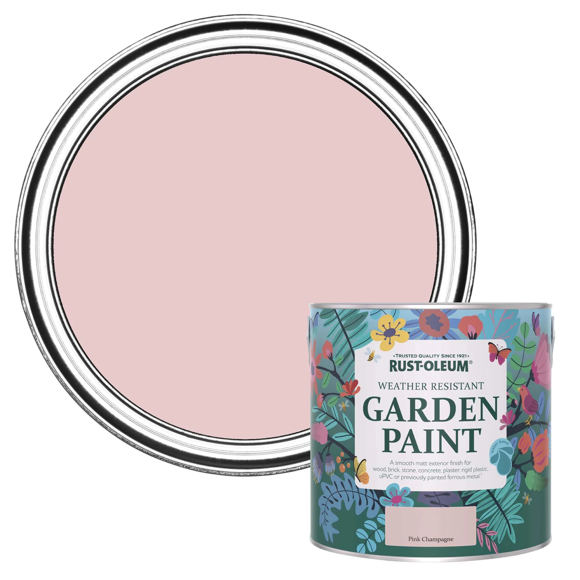 Rust-Oleum Garden Paint Pink Champagne Matt Multi-surface Garden Paint, 2.5L Tin Rust-Oleum Garden Paint Pink Champagne Matt Multi-surface Garden Paint, 2.5L Tin -Trade Point Sale Shop rust oleum garden paint pink champagne matt multi surface garden paint 2 5l tin5013296131827 02c bq