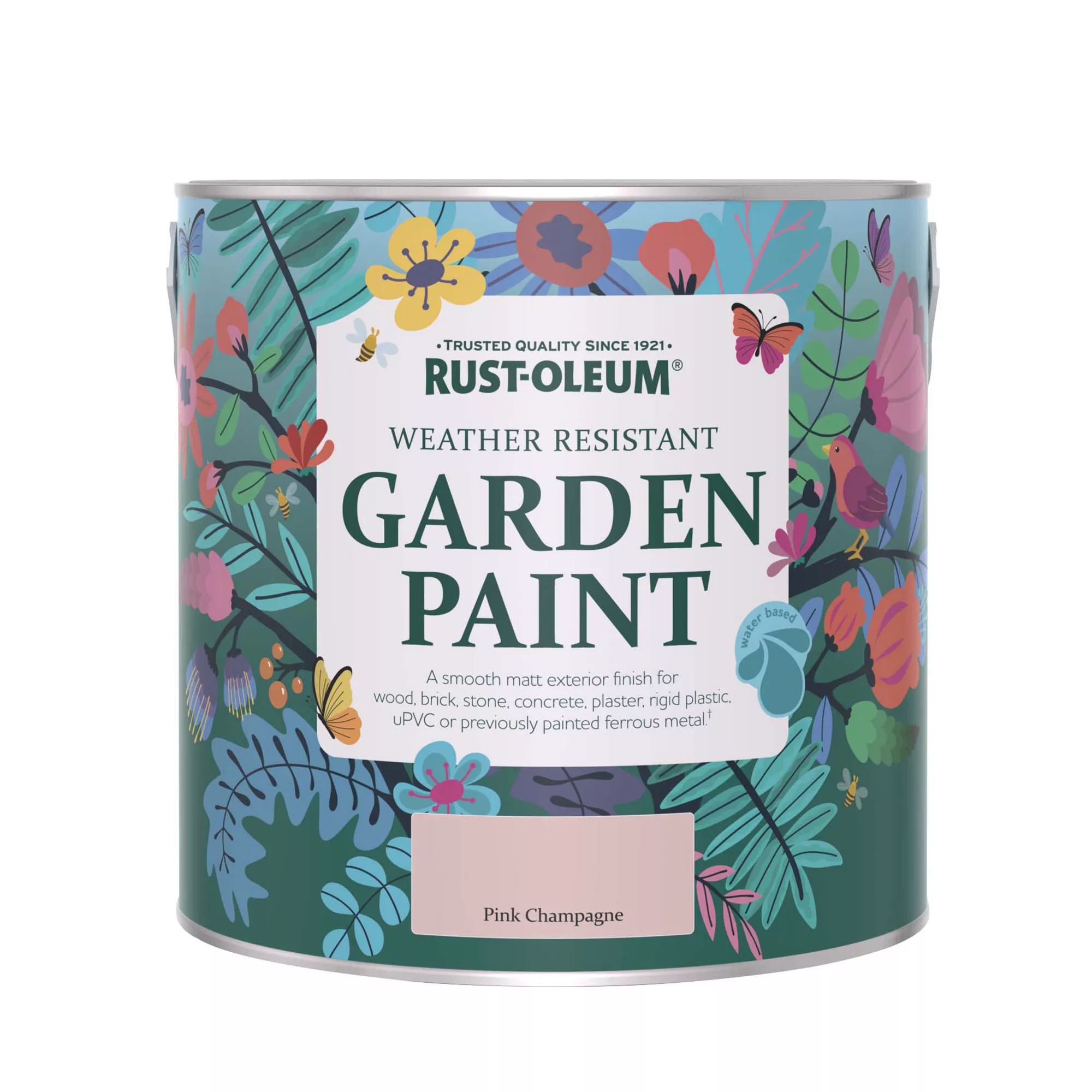 Rust-Oleum Garden Paint Pink Champagne Matt Multi-surface Garden Paint, 2.5L Tin Rust-Oleum Garden Paint Pink Champagne Matt Multi-surface Garden Paint, 2.5L Tin -Trade Point Sale Shop rust oleum garden paint pink champagne matt multi surface garden paint 2 5l tin5013296131827 08c bq