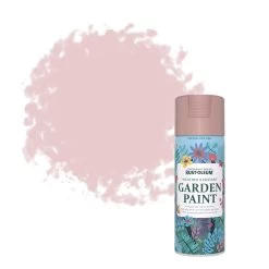 Rust-Oleum Garden Paint Pink Champagne Matt Multi-surface Garden Paint, 400ml Spray Can