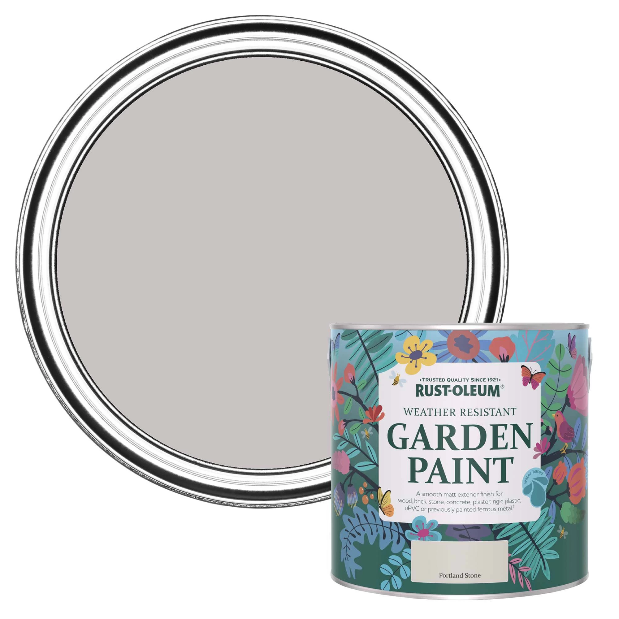 Rust-Oleum Garden Paint Portland Stone Matt Multi-surface Garden Paint, 2.5L Tin Rust-Oleum Garden Paint Portland Stone Matt Multi-surface Garden Paint, 2.5L Tin -Trade Point Sale Shop rust oleum garden paint portland stone matt multi surface garden paint 2 5l tin5013296131810 02c bq
