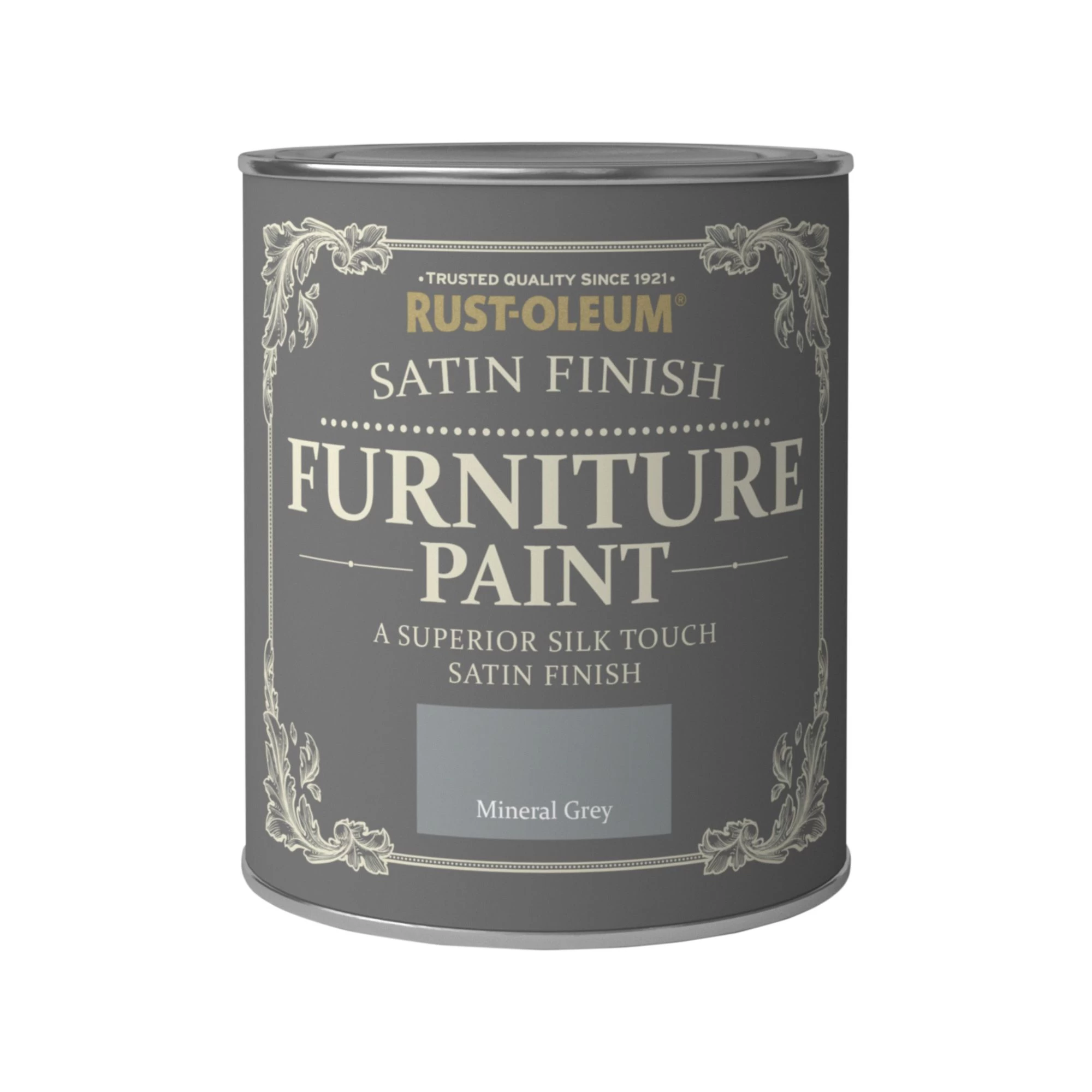 Rust-Oleum Mineral grey Satinwood Furniture paint, 750ml Rust-Oleum Mineral Grey Satinwood Furniture Paint, 750ml -Trade Point Sale Shop rust oleum mineral grey satinwood furniture paint 750ml5013296037310 08c bq