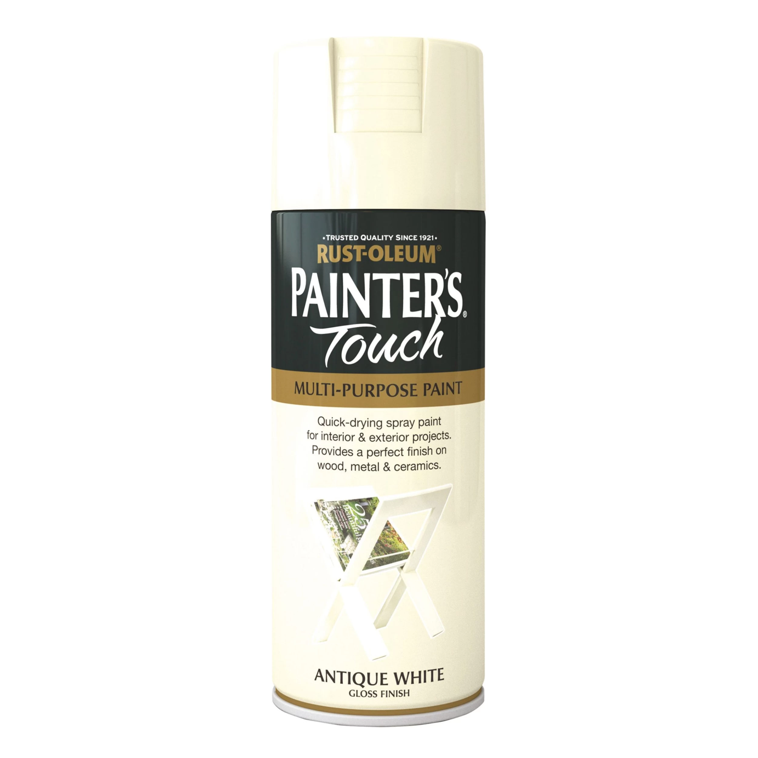 Rust-Oleum Painter's touch Antique white Gloss Multi-surface Decorative spray paint, 400ml Rust-Oleum Painter's Touch Antique White Gloss Multi-surface Decorative Spray Paint, 400ml -Trade Point Sale Shop rust oleum painter s touch antique white gloss multi surface decorative spray paint 400ml5013296950282 08c bq scaled