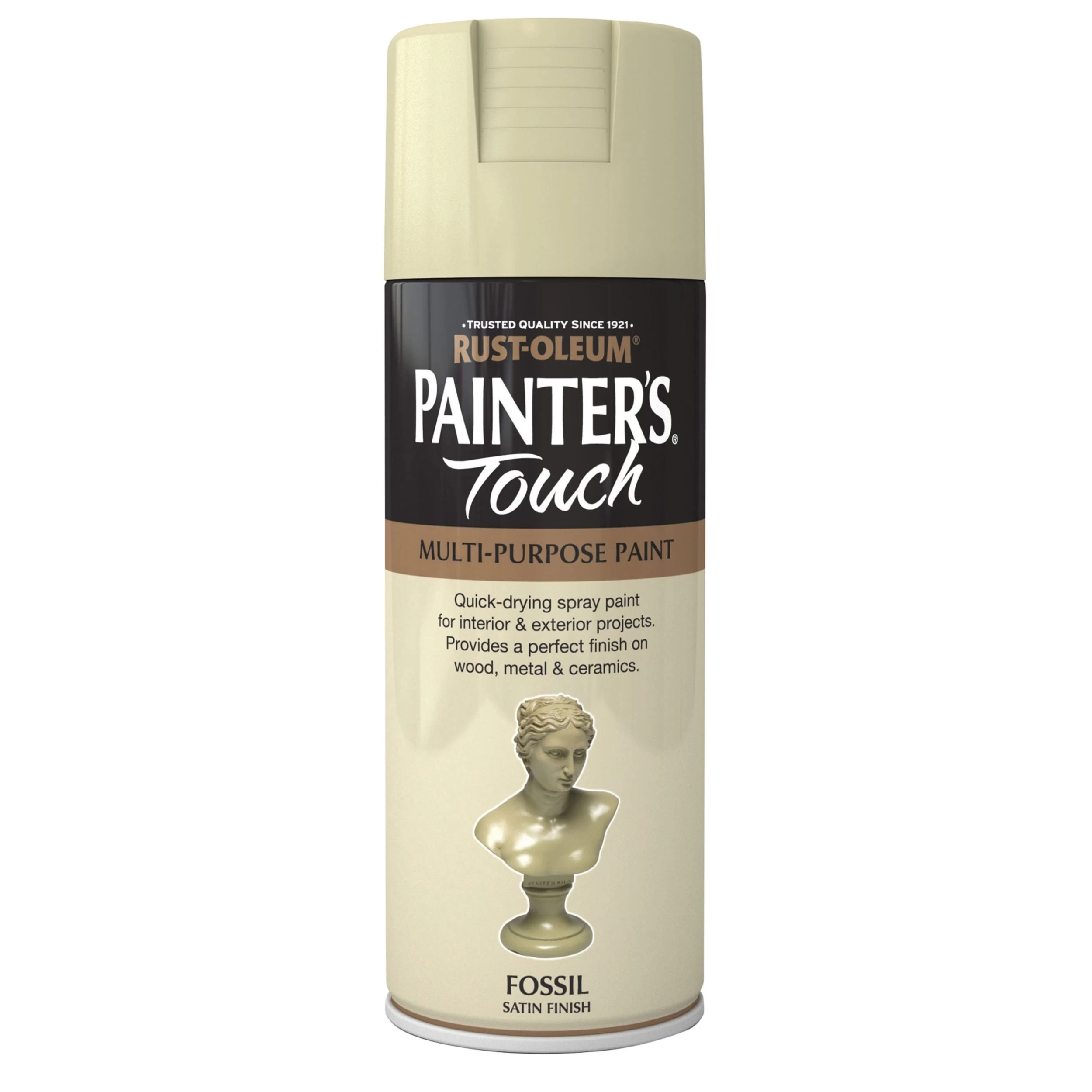 Rust-Oleum Painter's Touch Fossil Satinwood Multi-surface Decorative spray paint, 400ml Rust-Oleum Painter's Touch Fossil Satinwood Multi-surface Decorative Spray Paint, 400ml -Trade Point Sale Shop rust oleum painter s touch fossil satinwood multi surface decorative spray paint 400ml5013296950961 08c bq scaled
