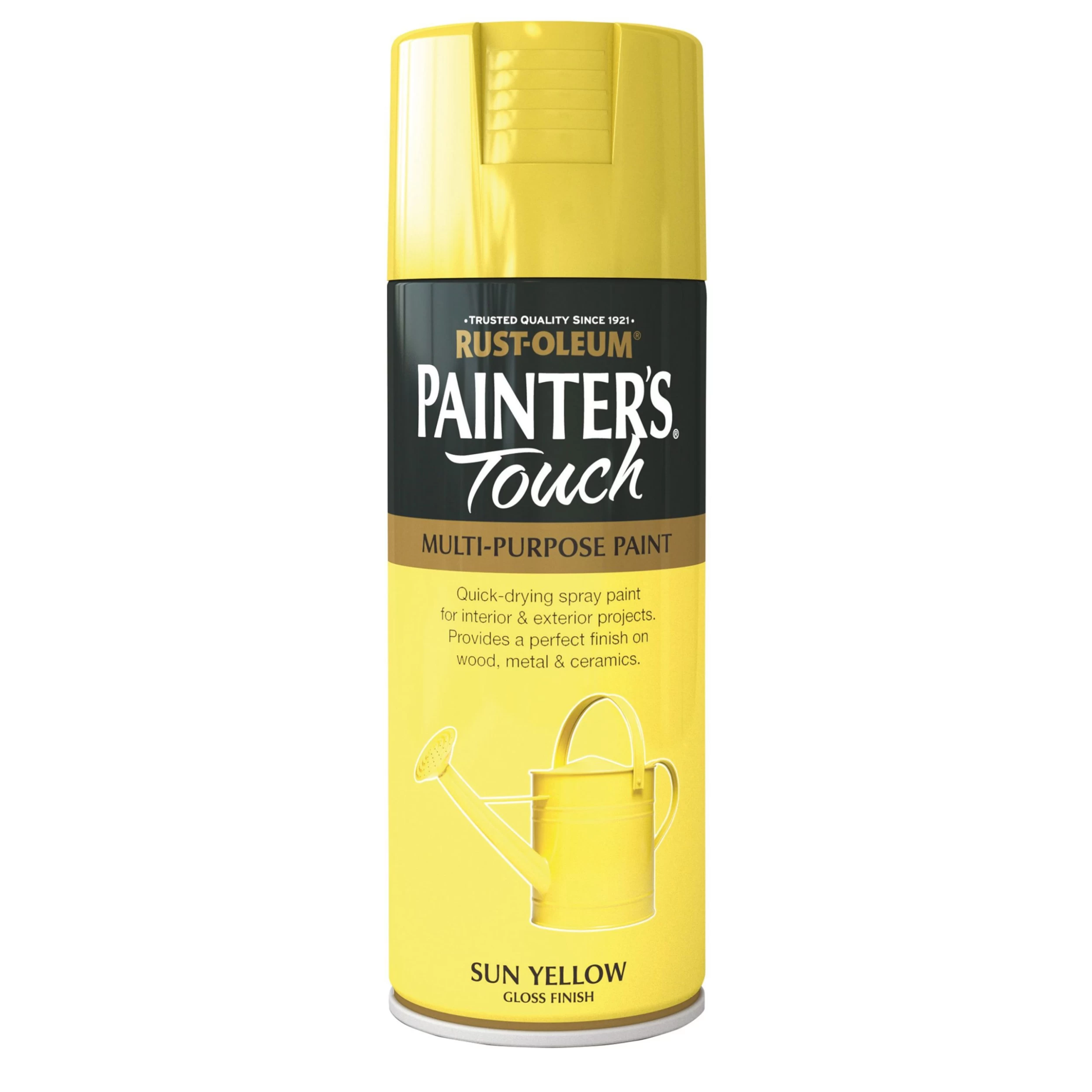 Rust-Oleum Painter's touch Sun yellow Gloss Multi-surface Decorative spray paint, 400ml Rust-Oleum Painter's Touch Sun Yellow Gloss Multi-surface Decorative Spray Paint, 400ml -Trade Point Sale Shop rust oleum painter s touch sun yellow gloss multi surface decorative spray paint 400ml5013296950220 08c bq scaled