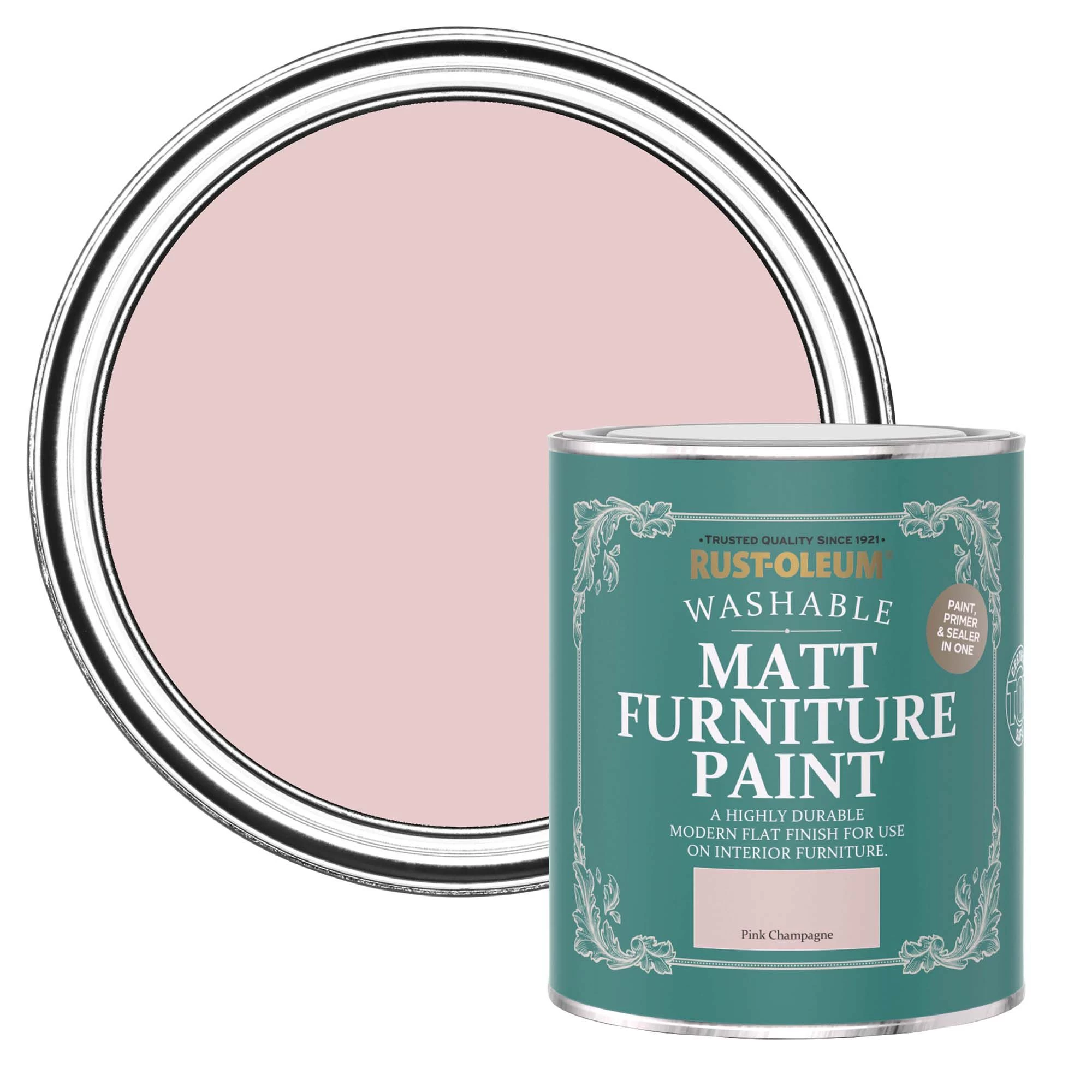 Rust-Oleum Pink Champagne Matt Furniture paint, 750ml Rust-Oleum Pink Champagne Matt Furniture Paint, 750ml -Trade Point Sale Shop rust oleum pink champagne matt furniture paint 750ml5013296131391 02c bq