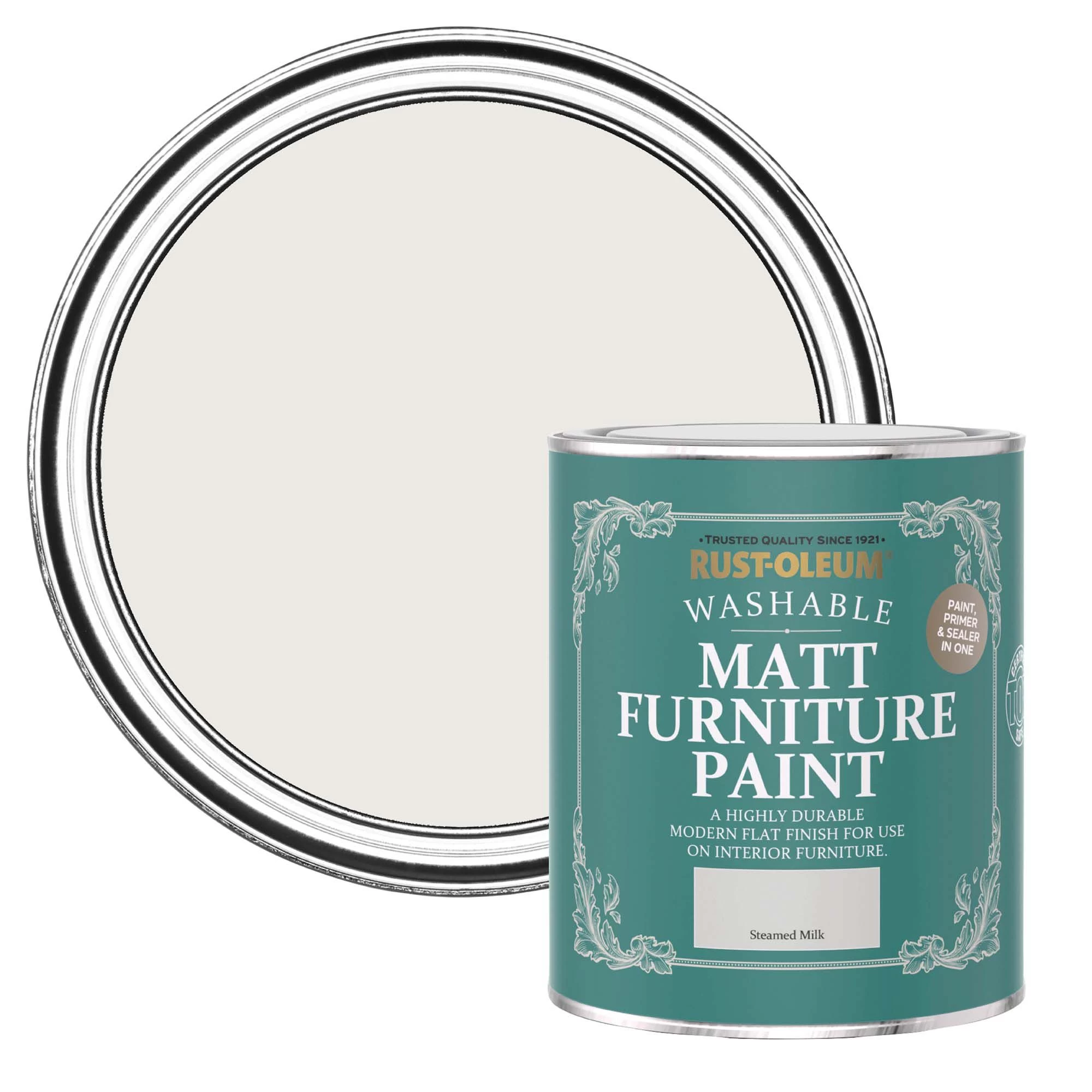 Rust-Oleum Steamed Milk Matt Furniture paint, 750ml Rust-Oleum Steamed Milk Matt Furniture Paint, 750ml -Trade Point Sale Shop rust oleum steamed milk matt furniture paint 750ml5013296131346 02c bq
