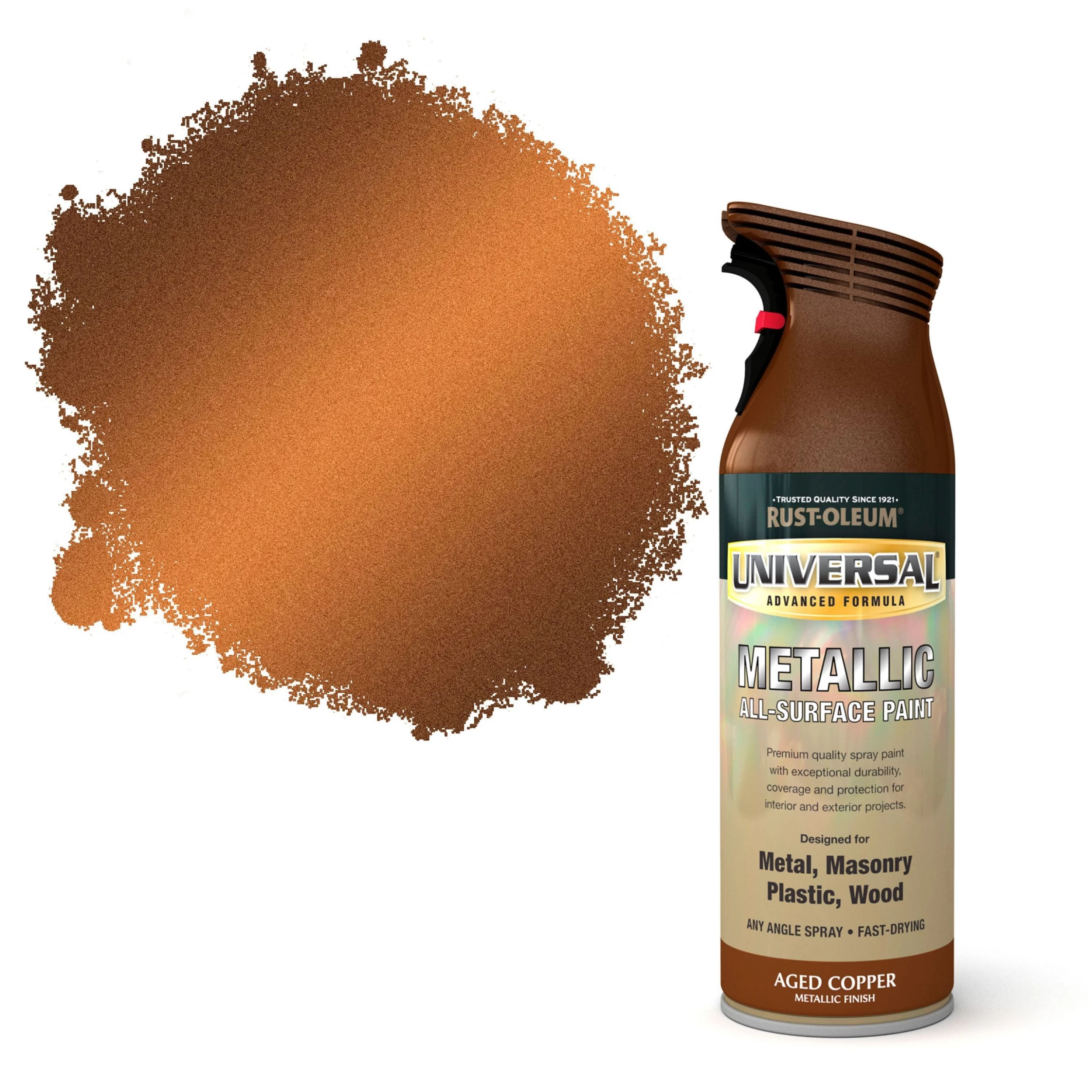 Rust-Oleum Universal Aged copper effect Multi-surface Spray paint, 400ml Rust-Oleum Universal Aged Copper Effect Multi-surface Spray Paint, 400ml -Trade Point Sale Shop rust oleum universal aged copper effect multi surface spray paint 400ml5013296951074 02c bq scaled