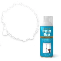 Rust-Oleum White Matt Frosted Glass Effect Multi-surface Spray Paint, 400ml