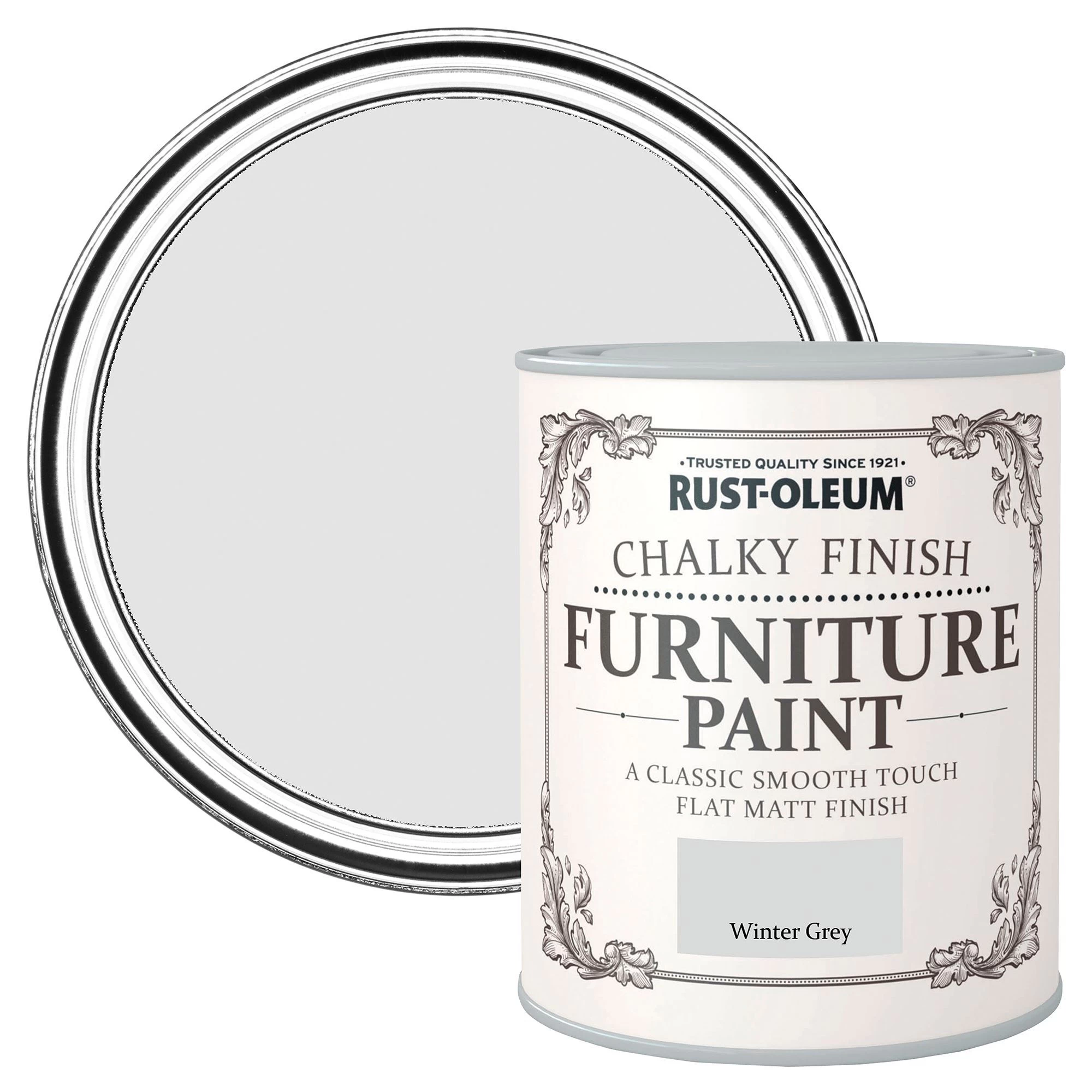 Rust-Oleum Winter grey Flat matt Furniture paint, 2.5L Rust-Oleum Winter Grey Flat Matt Furniture Paint, 2.5L -Trade Point Sale Shop rust oleum winter grey flat matt furniture paint 2 5l5013296034173 07c BQ