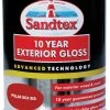 Sandtex Pillar Box Red Gloss Exterior Metal & Wood Paint, 750ml