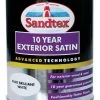 Sandtex Pure Brilliant White Satinwood Exterior Metal & Wood Paint, 750ml