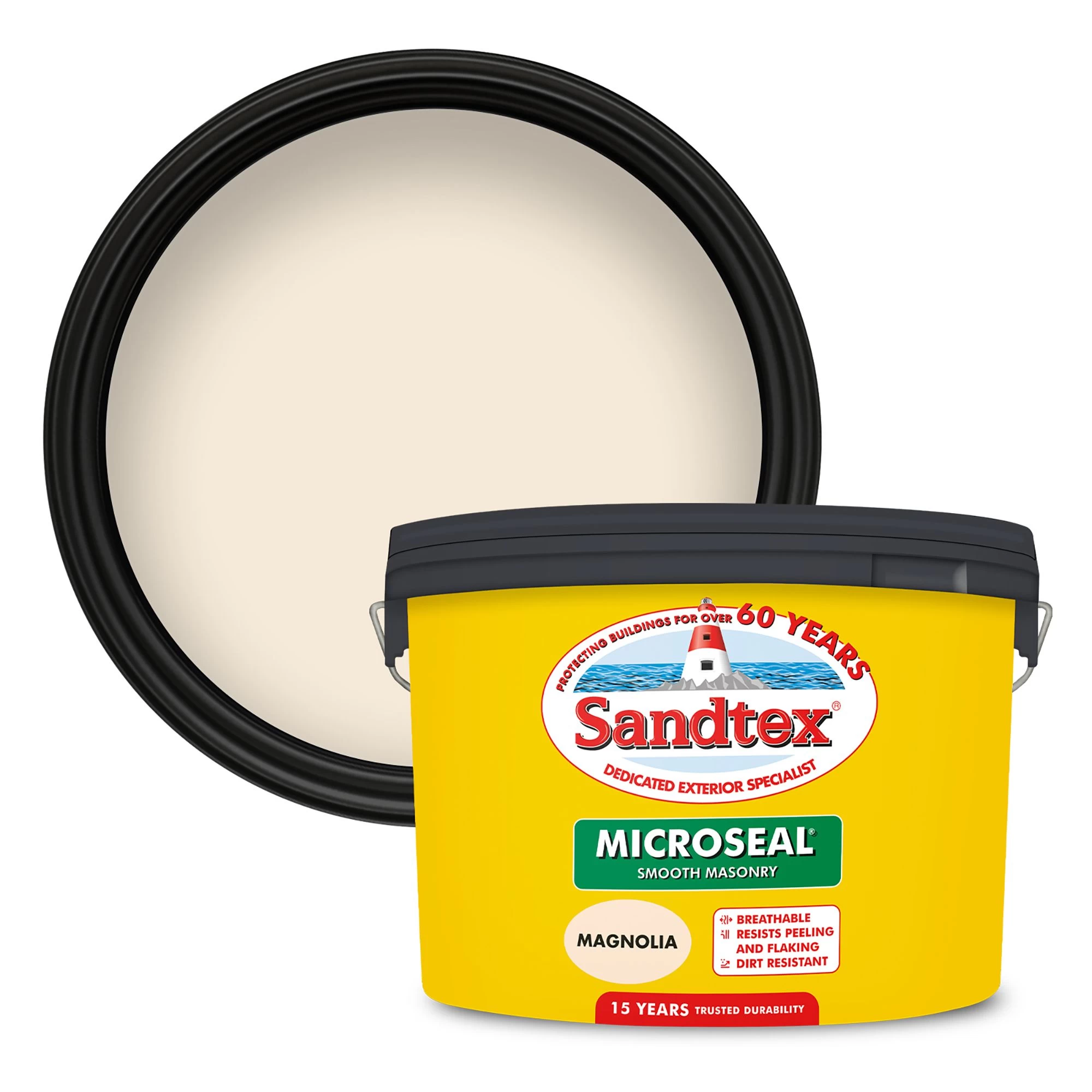 Sandtex Ultra smooth Magnolia Masonry paint, 10L Sandtex Ultra Smooth Magnolia Masonry Paint, 10L -Trade Point Sale Shop sandtex ultra smooth magnolia masonry paint 10l5010131460937 02c bq
