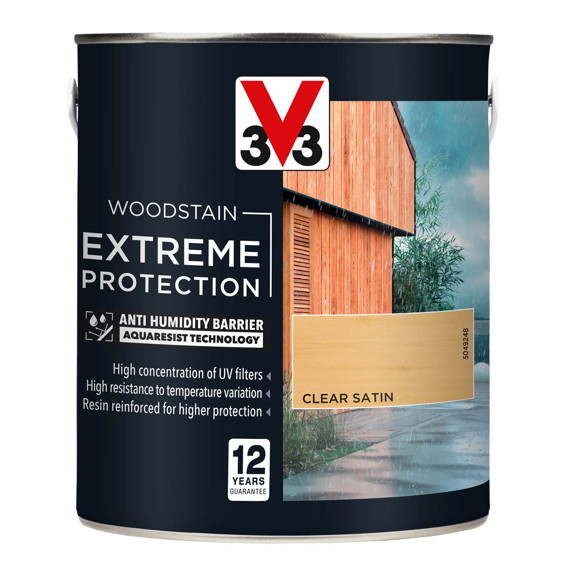V33 Extreme protection Clear Satin Wood stain, 2.5L V33 Extreme Protection Clear Satin Wood Stain, 2.5L -Trade Point Sale Shop v33 extreme protection clear satin wood stain 2 5l3153895180672 08c bq