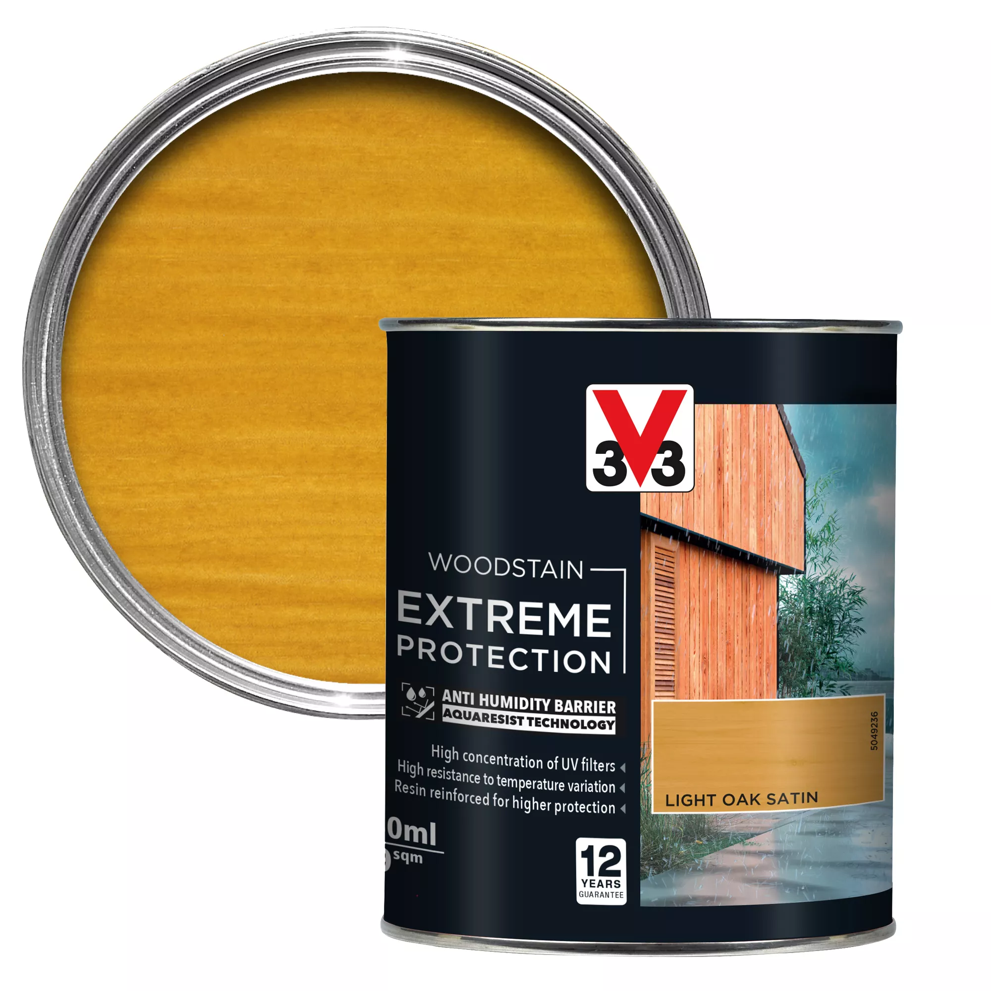 V33 Extreme protection Light Oak Satin Wood stain, 750ml V33 Extreme Protection Light Oak Satin Wood Stain, 750ml -Trade Point Sale Shop v33 extreme protection light oak satin wood stain 750ml3153895180610 02c bq