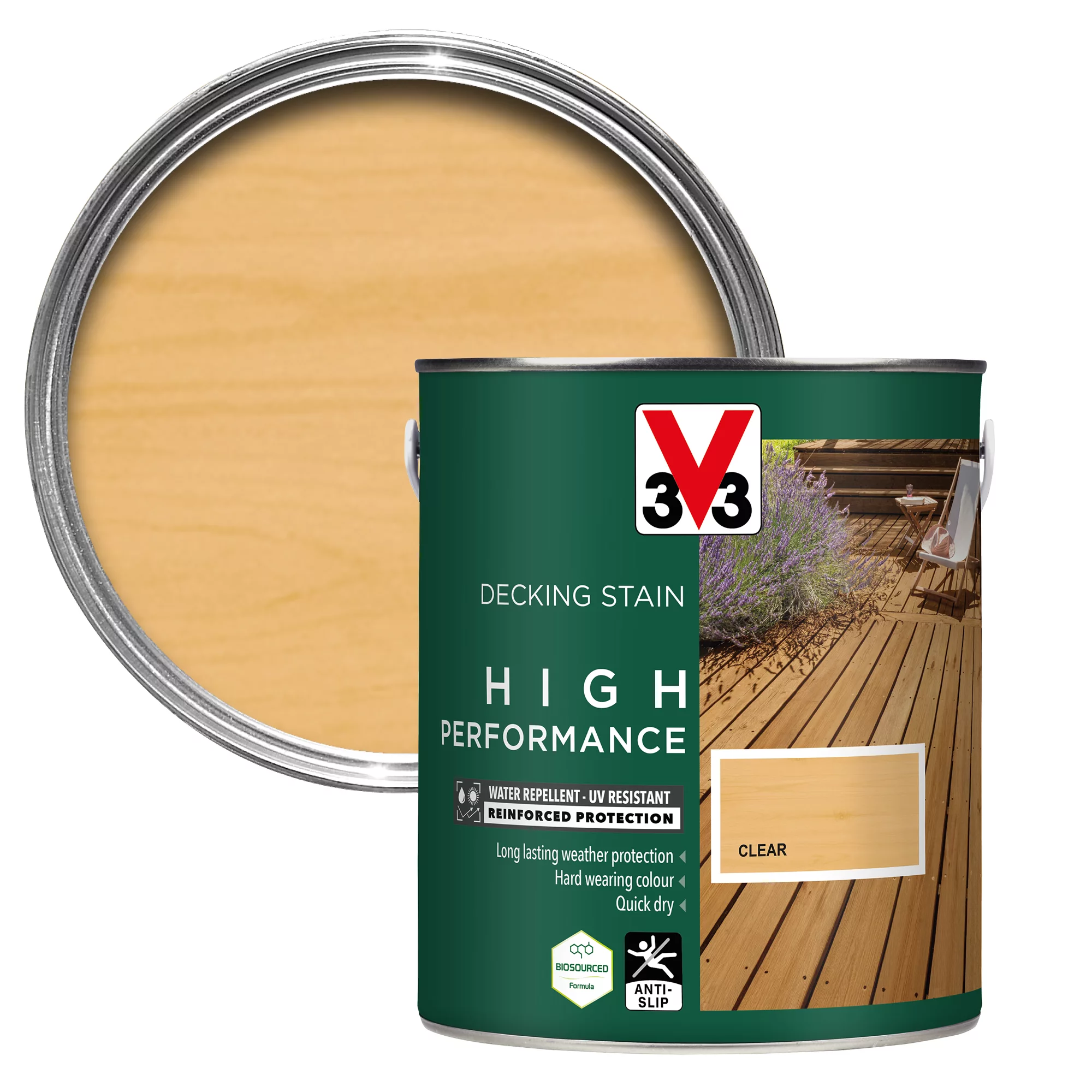 V33 High performance Clear Satin Quick dry Decking Stain, 2.5L V33 High Performance Clear Satin Quick Dry Decking Stain, 2.5L -Trade Point Sale Shop v33 high performance clear satin quick dry decking stain 2 5l3153895180771 02c bq