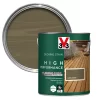 V33 High Performance Dark Silver Satin Quick Dry Decking Stain, 2.5L
