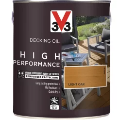 V33 High Performance Light Oak UV Resistant Decking Wood Oil, 2.5L 4 V33 High Performance Light Oak UV Resistant Decking Wood Oil, 2.5L -Trade Point Sale Shop v33 high performance light oak uv resistant decking wood oil 2 5l3153895164399 08c bq
