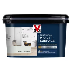 V33 Renovation Porcelain Grey Satinwood Multi-surface Paint, 2L -Trade Point Sale Shop v33 renovation porcelain grey satinwood multi surface paint 2l3153895181860 08c bq