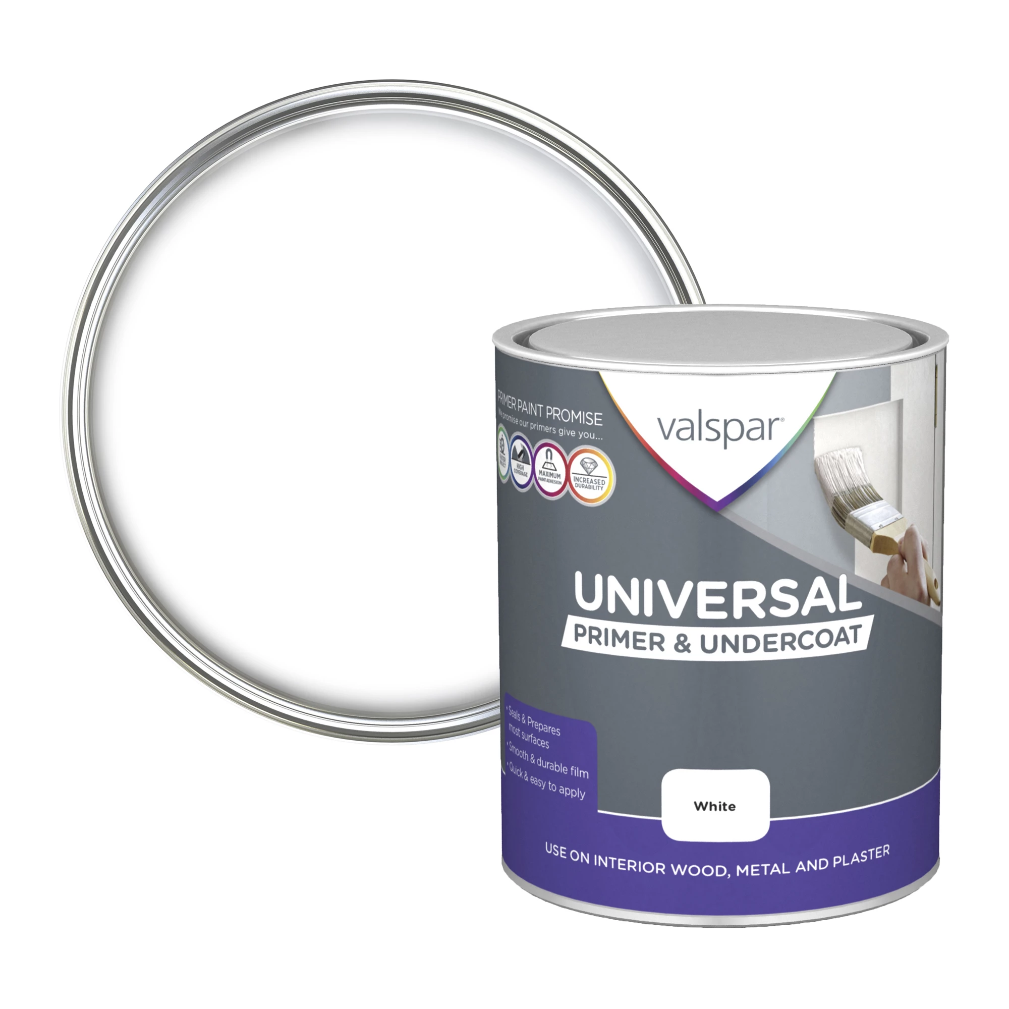Valspar Universal White Primer & undercoat, 750ml Valspar Universal White Primer & Undercoat, 750ml -Trade Point Sale Shop valspar universal white primer undercoat 750ml5055018169381 02c bq