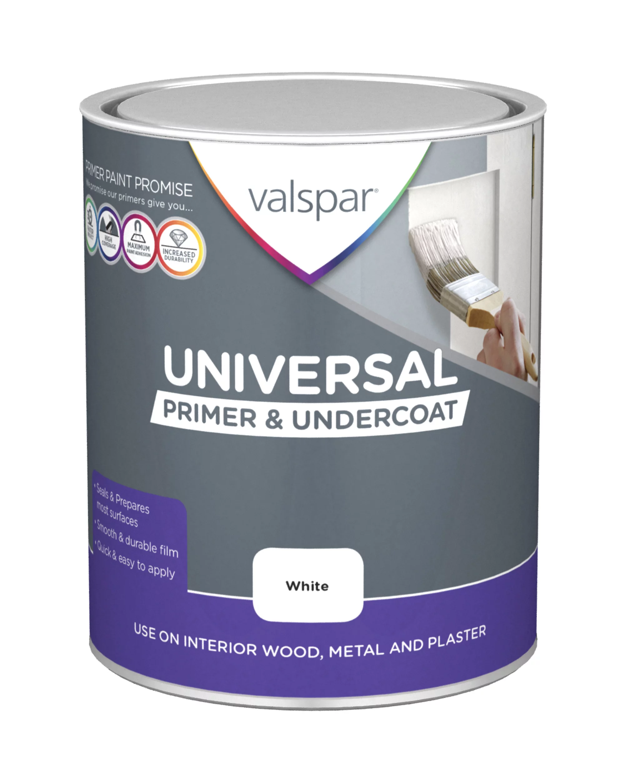 Valspar Universal White Primer & undercoat, 750ml Valspar Universal White Primer & Undercoat, 750ml -Trade Point Sale Shop valspar universal white primer undercoat 750ml5055018169381 08c bq